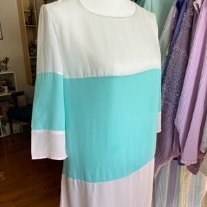 Pastel Mint Pink Color Block Fairy Kei Kawaii Alt Fashion  Tunic Dress